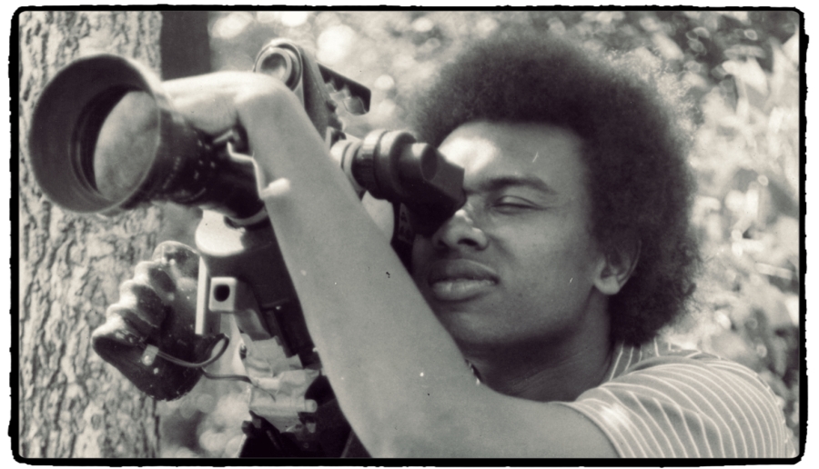 Larry Brooks on site filming of the story of Fred Hampton of the Chicago Black Panthers 