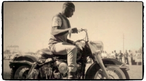 "Wild Bill" Posed on his bike
